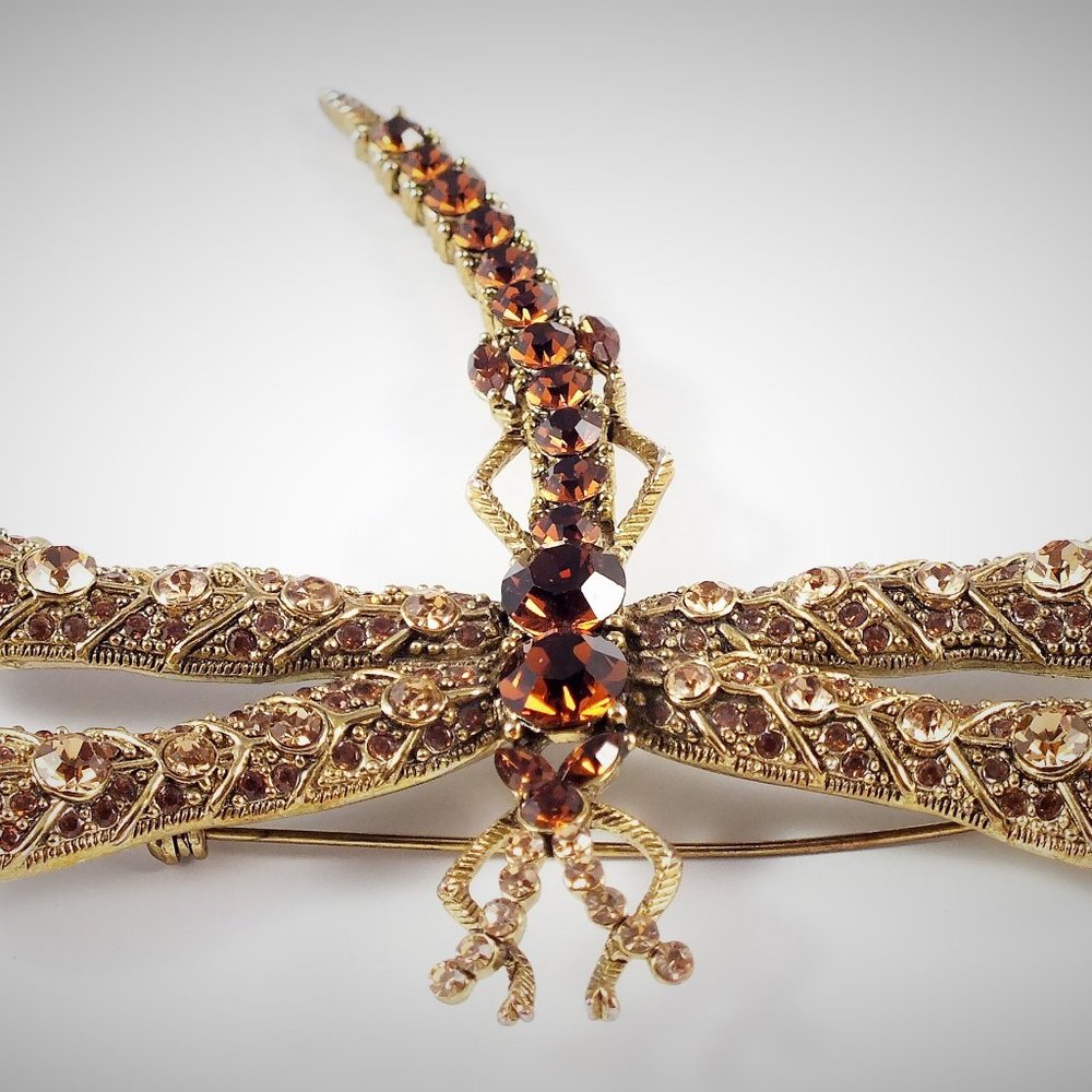 Large Dragonfly Statement Brooch - image 6